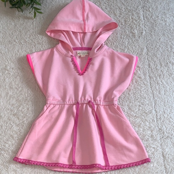 Egg New York Other - EGG New York Pink Swim Cover Up Hoodie EUC 18M